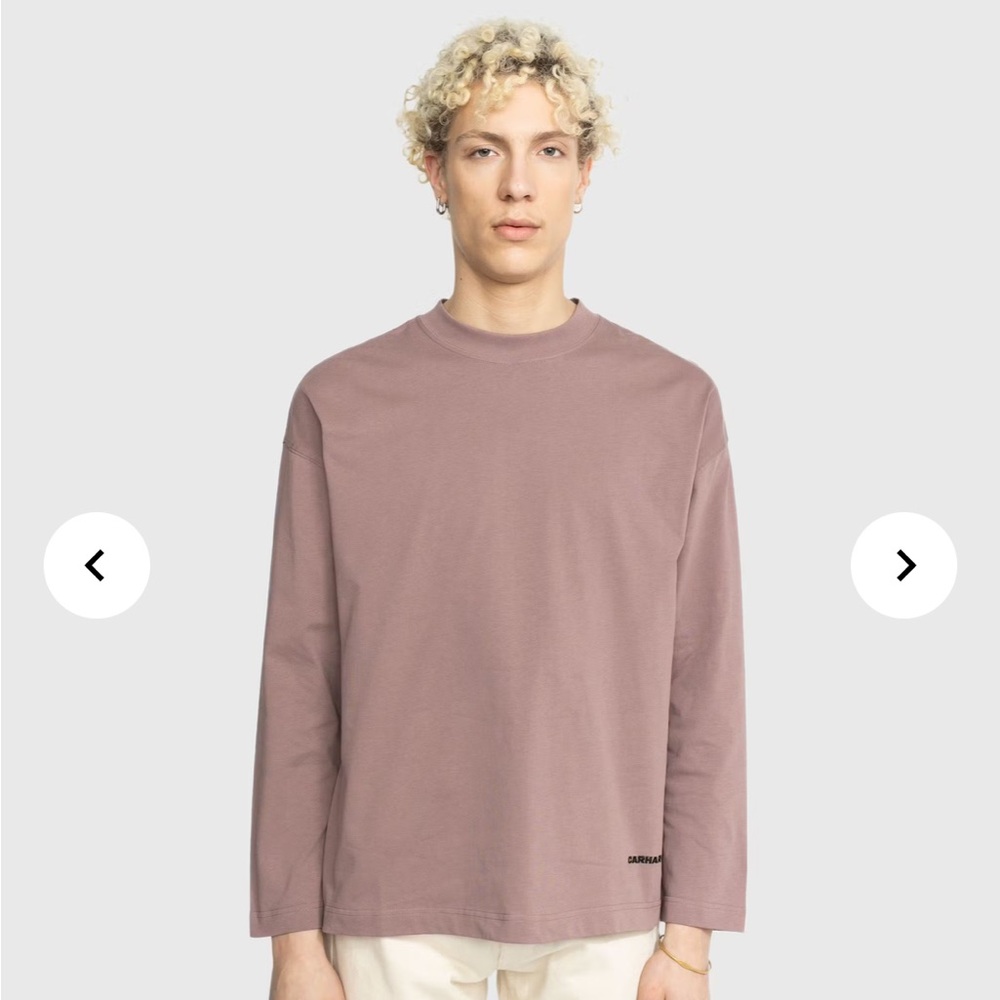 Carhartt WIP Men's Mauve Purple Long Sleeve Shirt